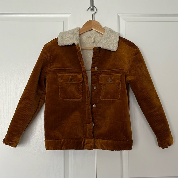Rylee + Cru Corduroy Faux Shearling jacket - Picture 3 of 4